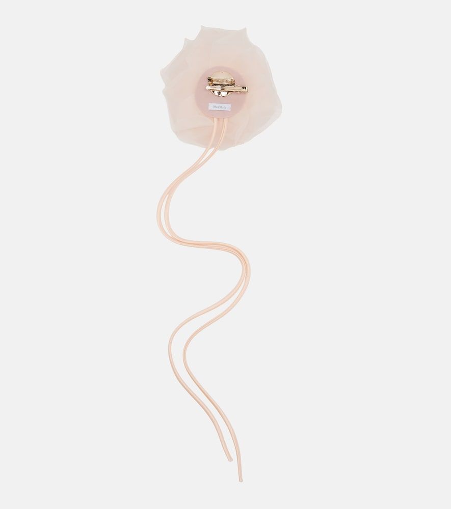 Ario floral-applique silk chiffon brooch - Max Mara - Modalova