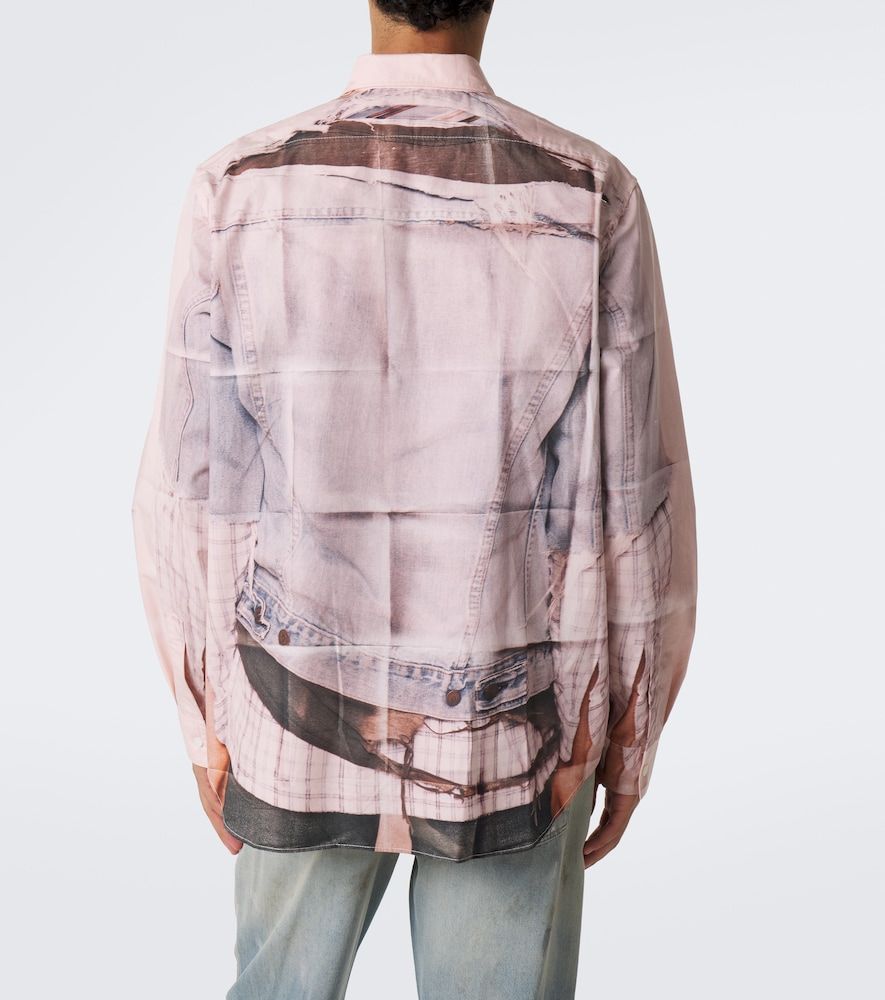 Trompe-l'oil cotton poplin shirt - Acne Studios - Modalova