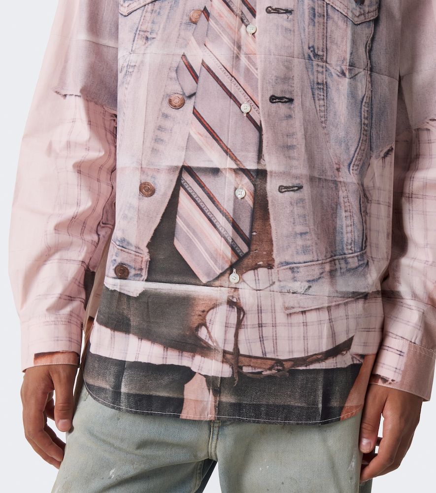 Trompe-l'oil cotton poplin shirt - Acne Studios - Modalova