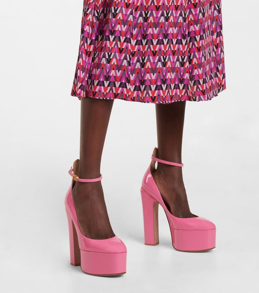 Plateau-Pumps Tan-Go 155 aus Lackleder - Valentino Garavani - Modalova