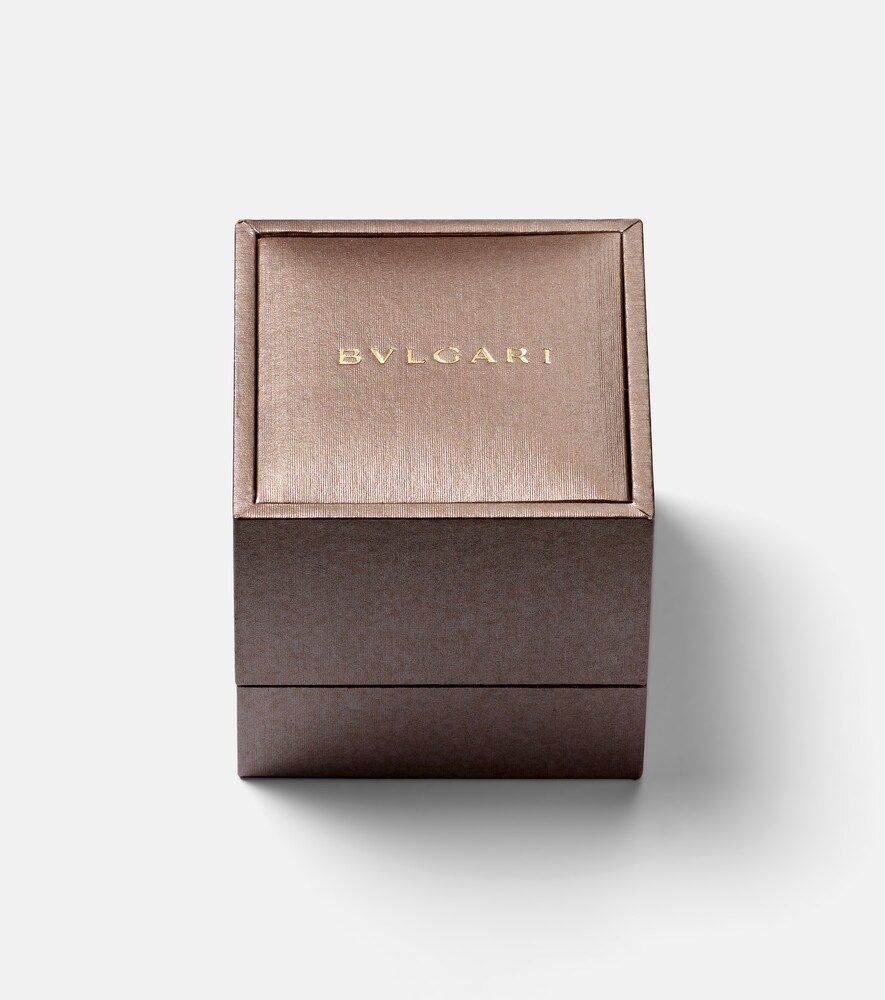 Serpenti Viper 18kt rose ring with diamonds - Bvlgari - Modalova