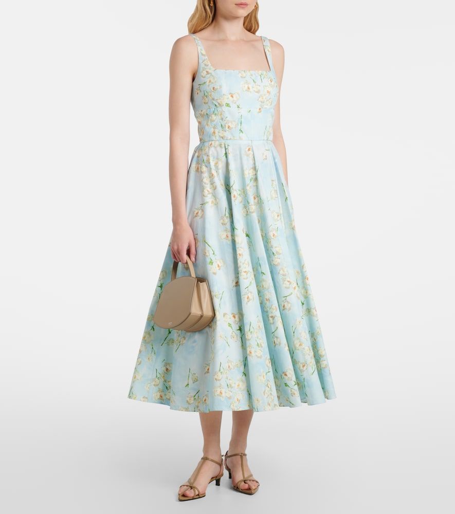 Abito midi Mona in cotone con stampa floreale - Emilia Wickstead - Modalova