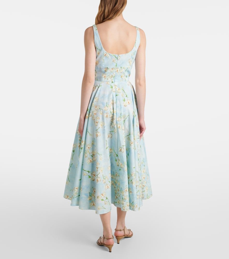 Abito midi Mona in cotone con stampa floreale - Emilia Wickstead - Modalova