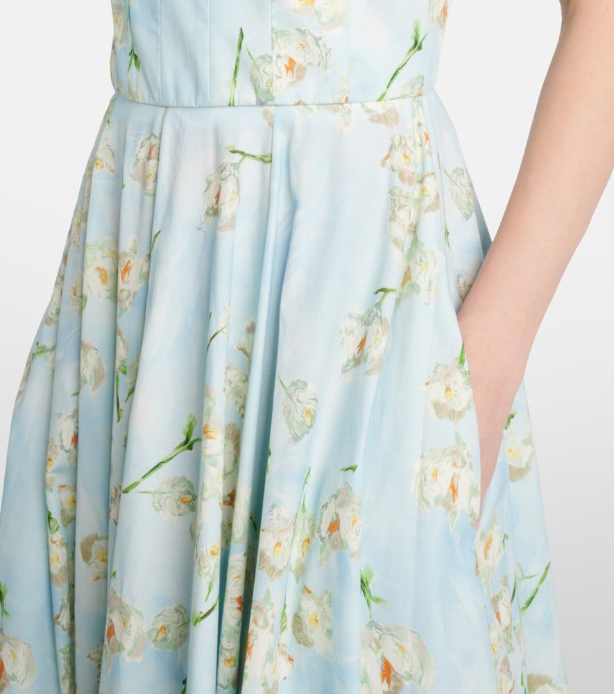 Abito midi Mona in cotone con stampa floreale - Emilia Wickstead - Modalova