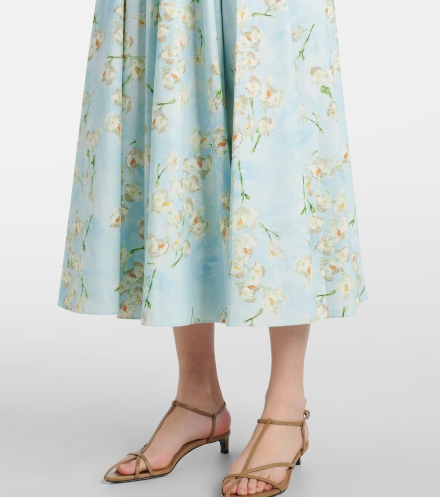 Abito midi Mona in cotone con stampa floreale - Emilia Wickstead - Modalova