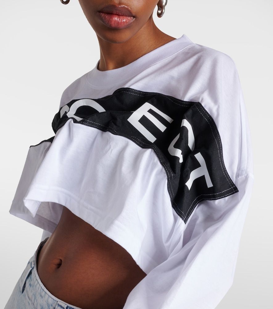 Crop top de jersey de algodón con logo - Y/Project - Modalova
