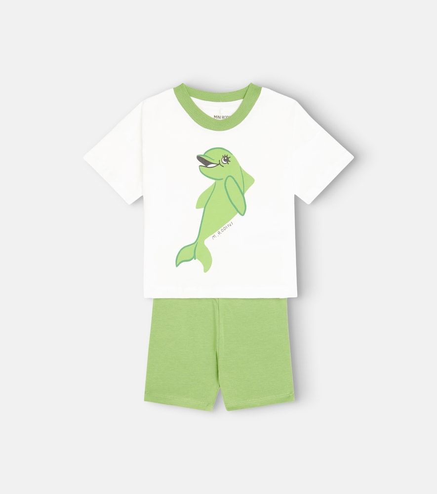 Bebé - set Dolphin de camiseta y shorts - Mini Rodini - Modalova