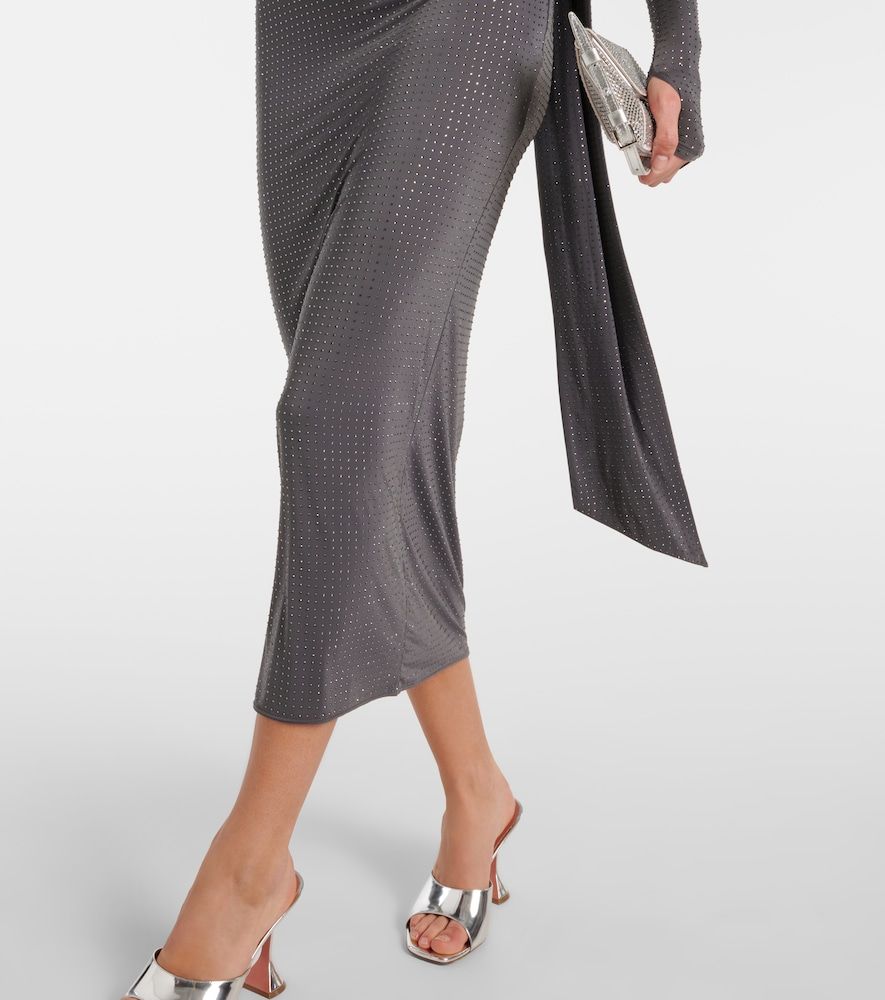 Embellished jersey midi skirt - Alex Perry - Modalova