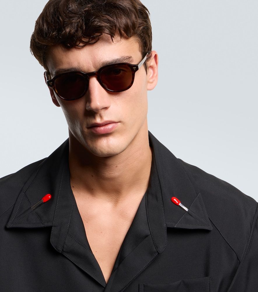 Runde Sonnenbrille Triangle Stud - Bottega Veneta - Modalova