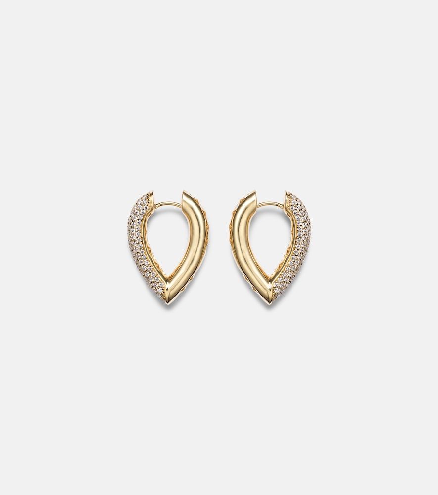 Pendientes Drop Link Medium de oro de 18 ct con diamantes - Engelbert - Modalova