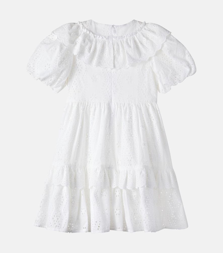 Vestido de algodón con bordado inglés - Petite Amalie - Modalova