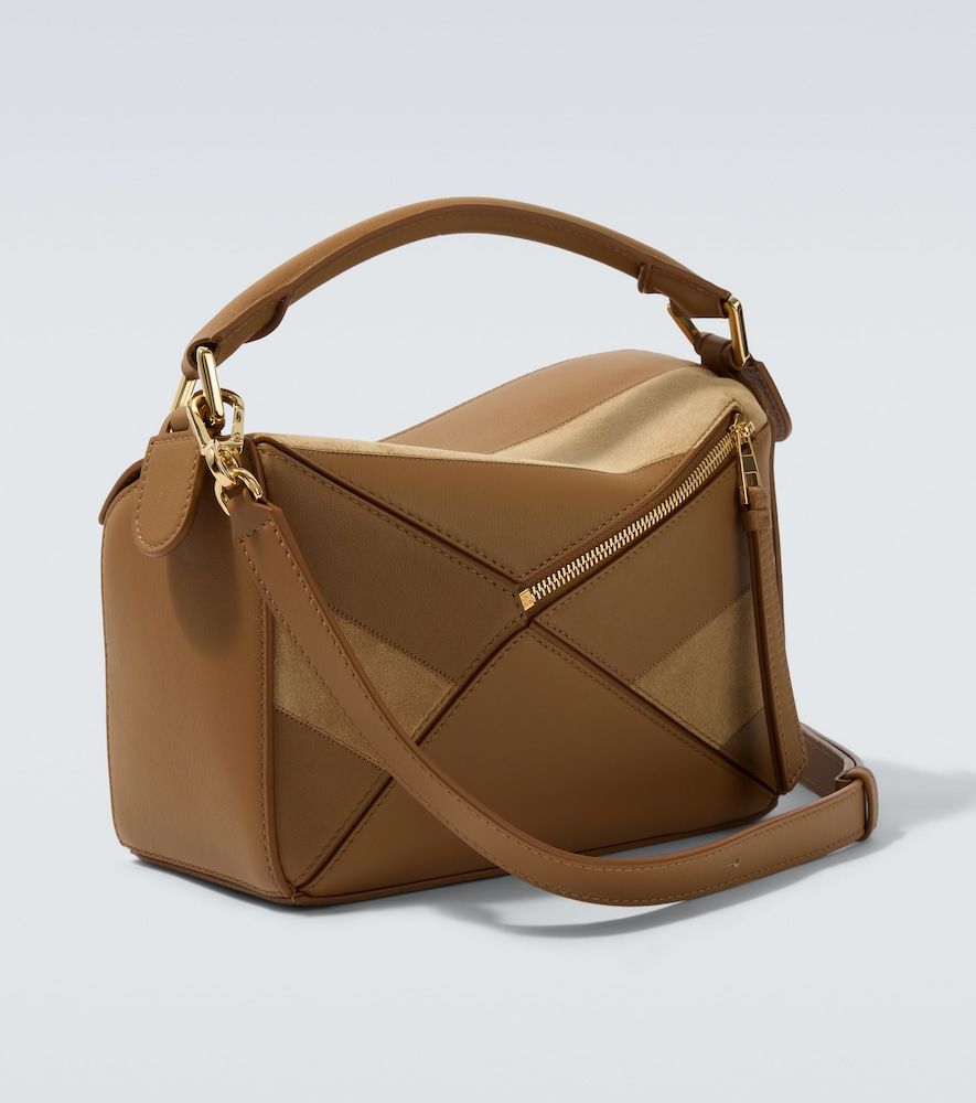 Bolso al hombro Puzzle Small de piel y ante - Loewe - Modalova