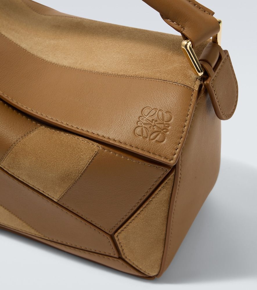 Bolso al hombro Puzzle Small de piel y ante - Loewe - Modalova