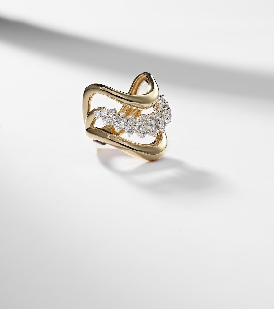 Anello Golden Strada in 18kt con diamanti - Yeprem - Modalova
