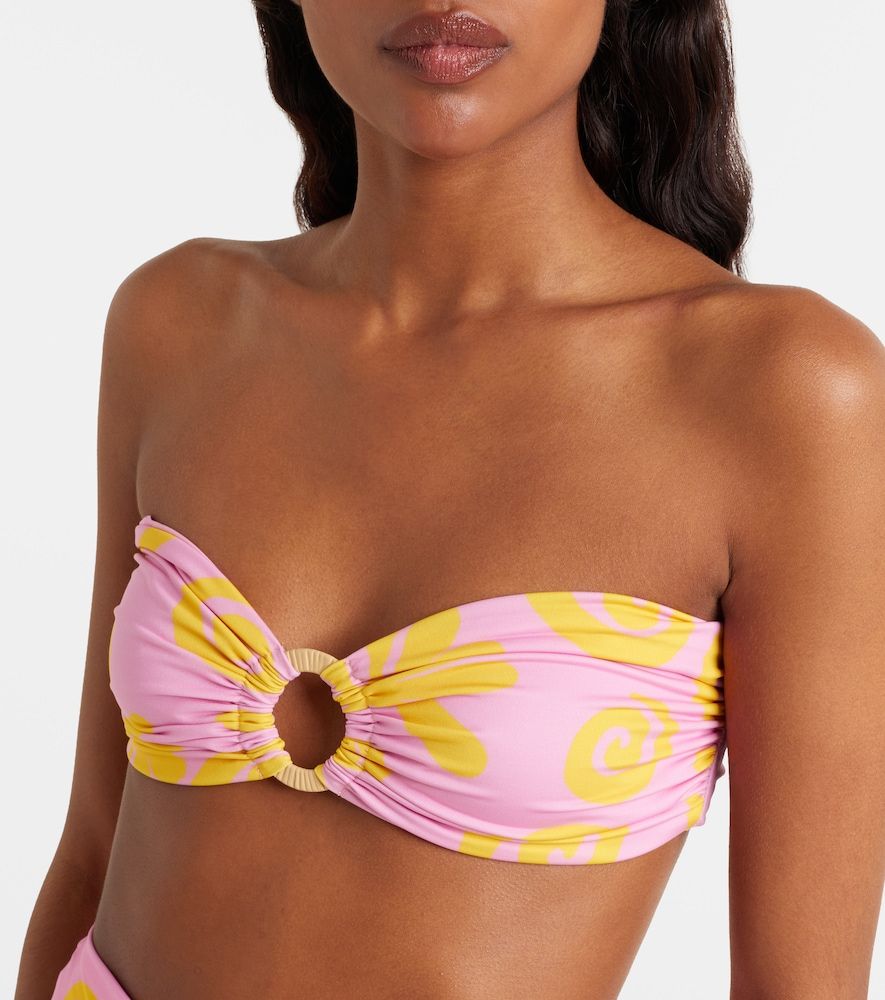 Slip bikini Lulu a vita alta con stampa - Cala de la Cruz - Modalova