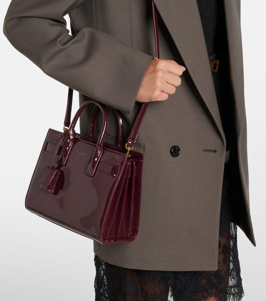 Sac De Jour Nano patent leather tote bag - Saint Laurent - Modalova