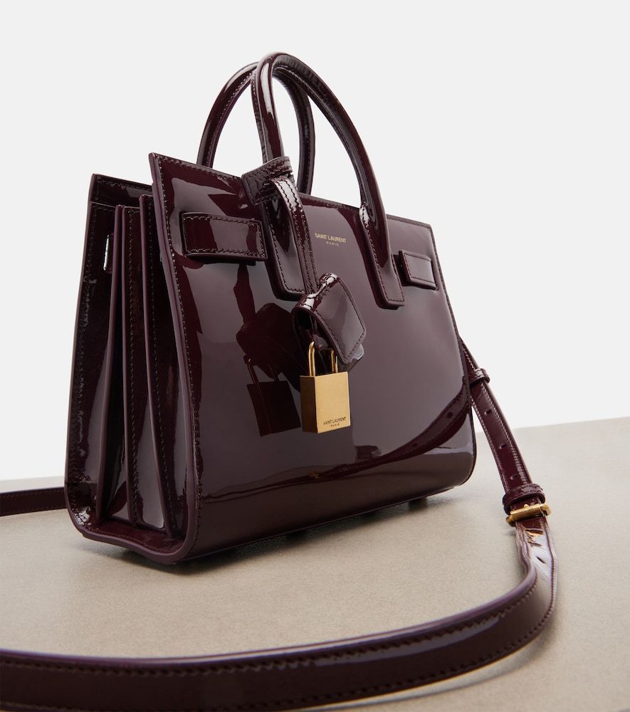 Sac De Jour Nano patent leather tote bag - Saint Laurent - Modalova