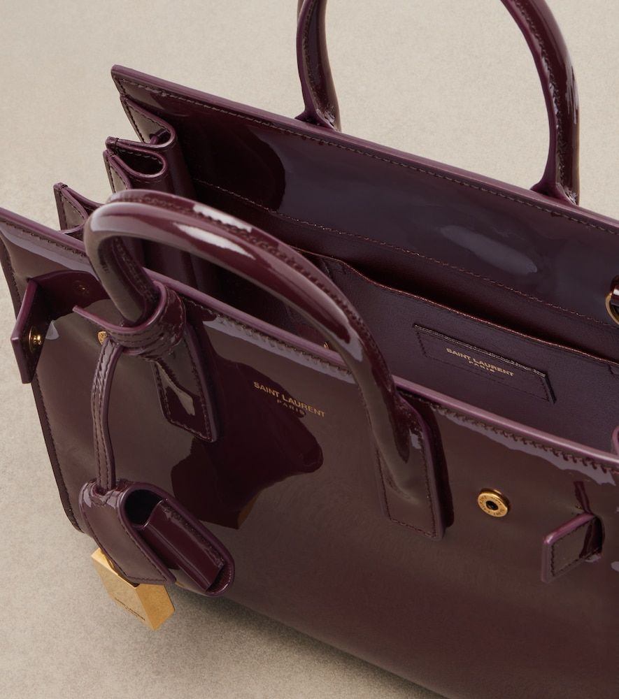 Sac De Jour Nano patent leather tote bag - Saint Laurent - Modalova