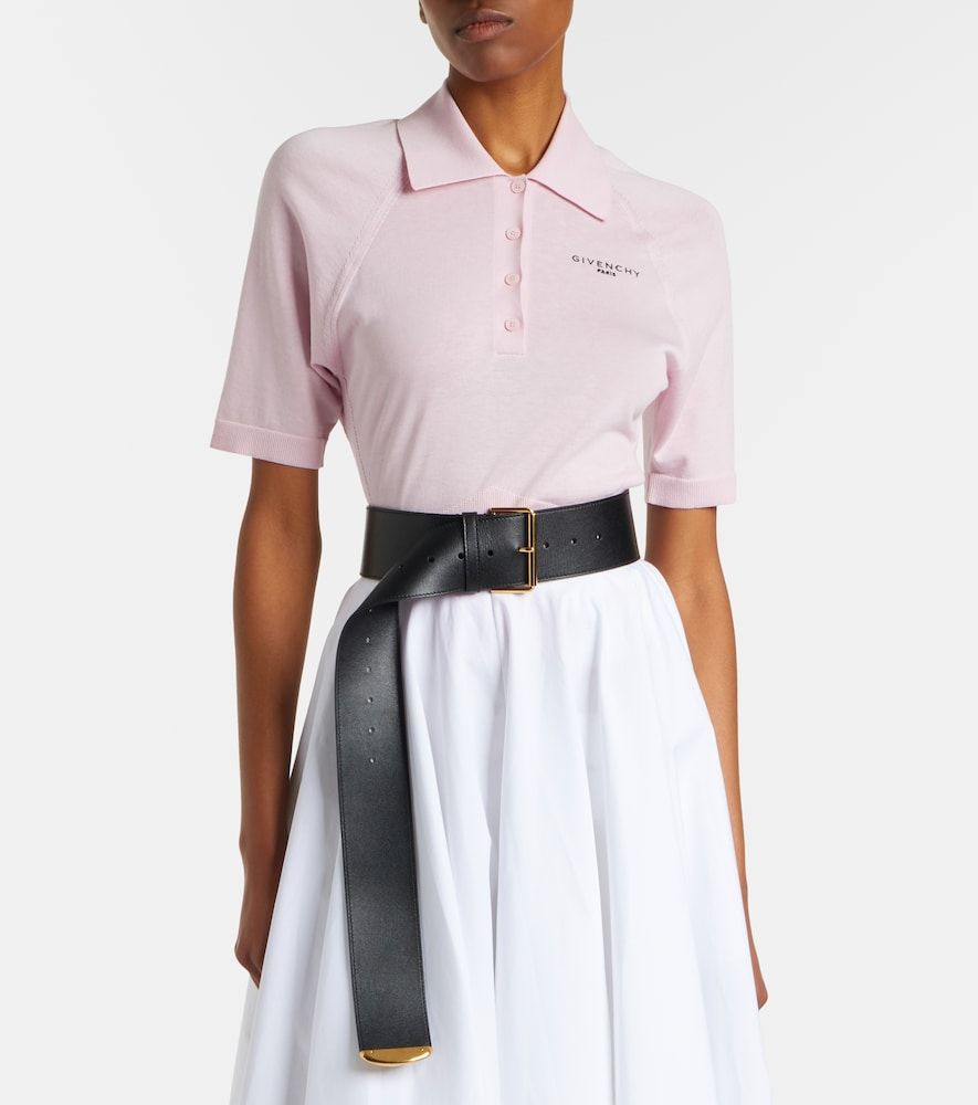 Polo en mezcla de algodón y seda - Givenchy - Modalova