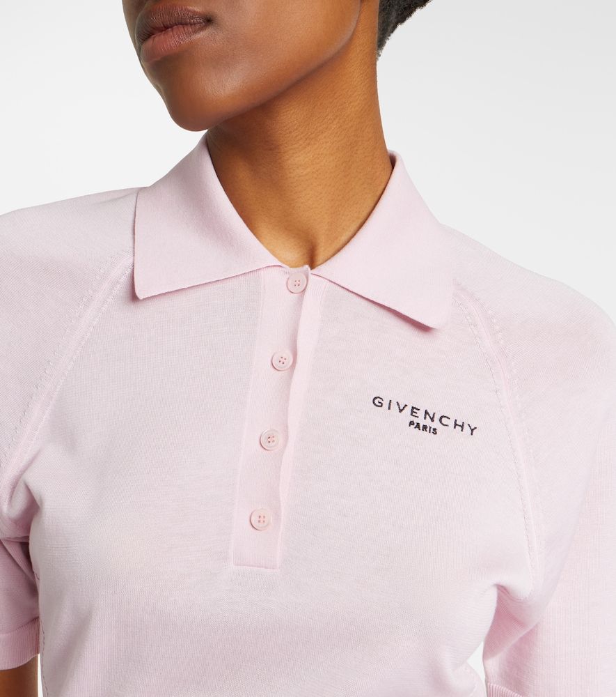 Polo en mezcla de algodón y seda - Givenchy - Modalova