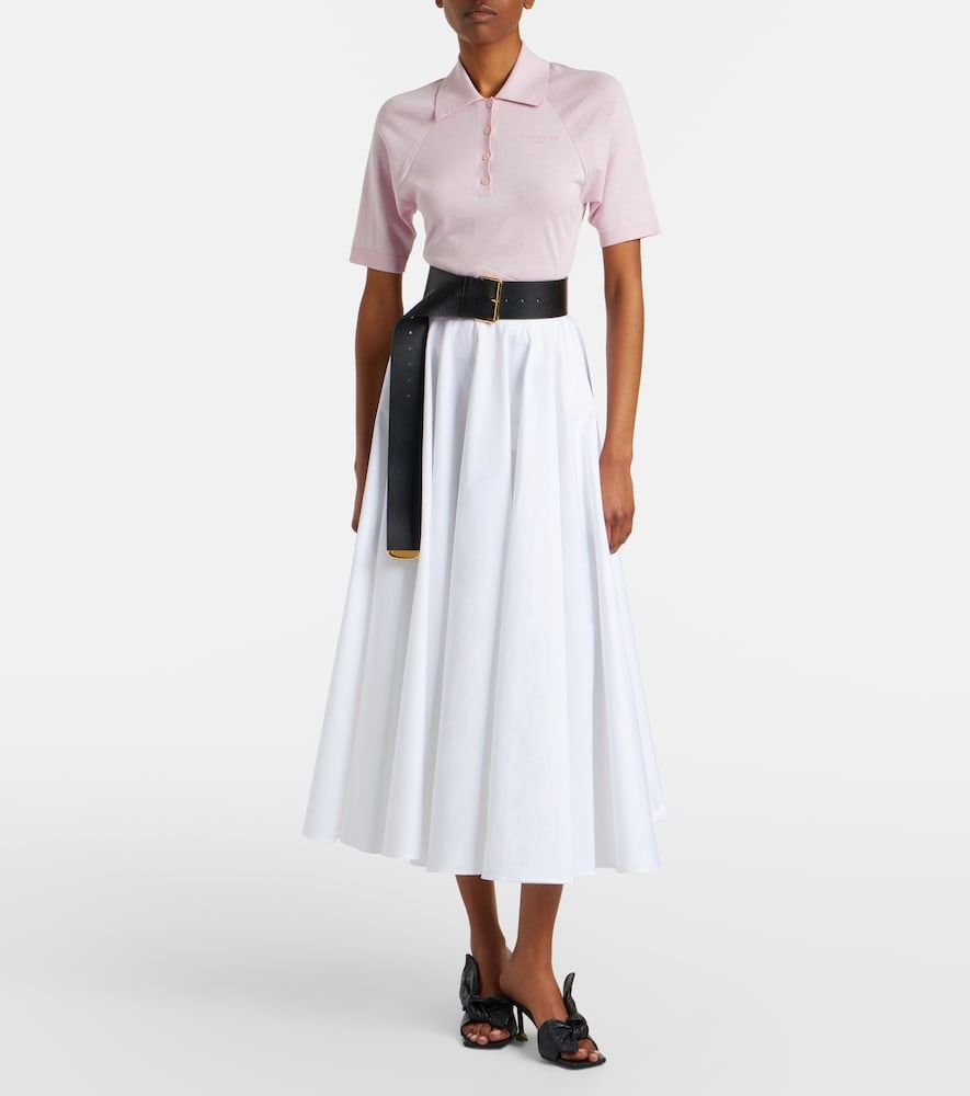 Polo en mezcla de algodón y seda - Givenchy - Modalova