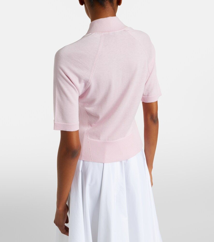 Polo en mezcla de algodón y seda - Givenchy - Modalova