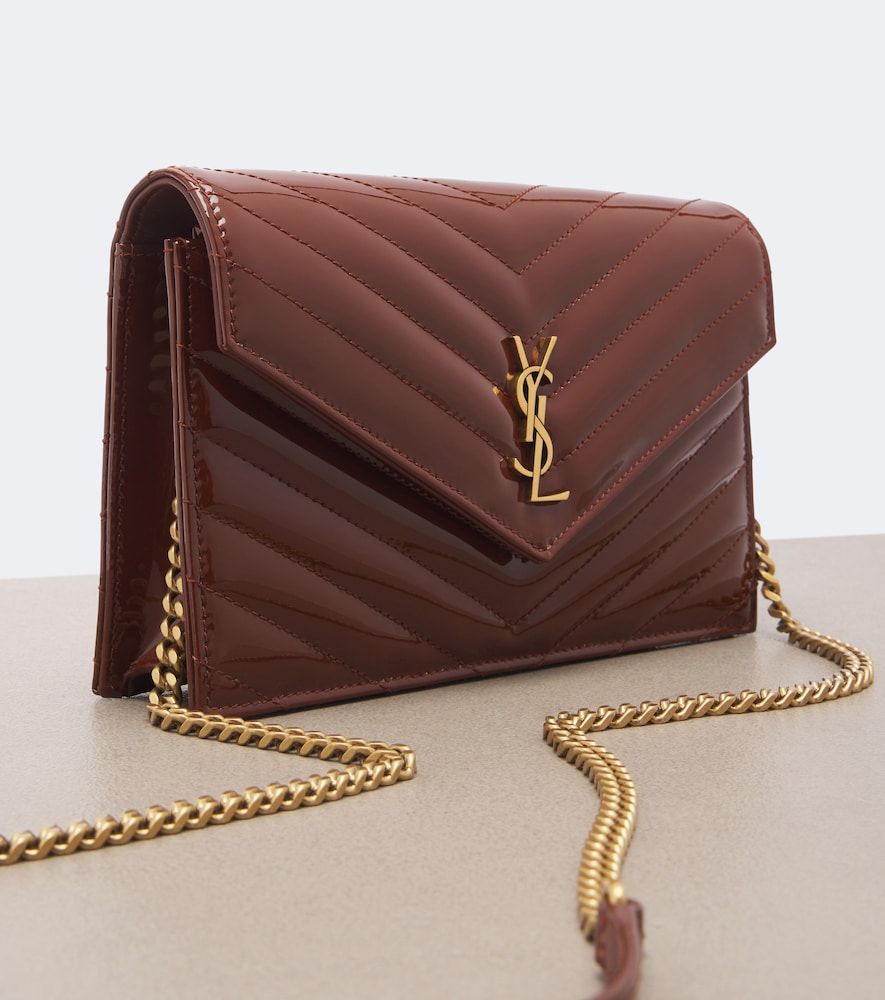 Cassandre matelasse leather wallet on chain - Saint Laurent - Modalova
