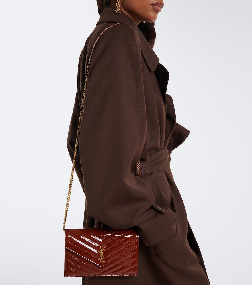 Cassandre matelasse leather wallet on chain - Saint Laurent - Modalova