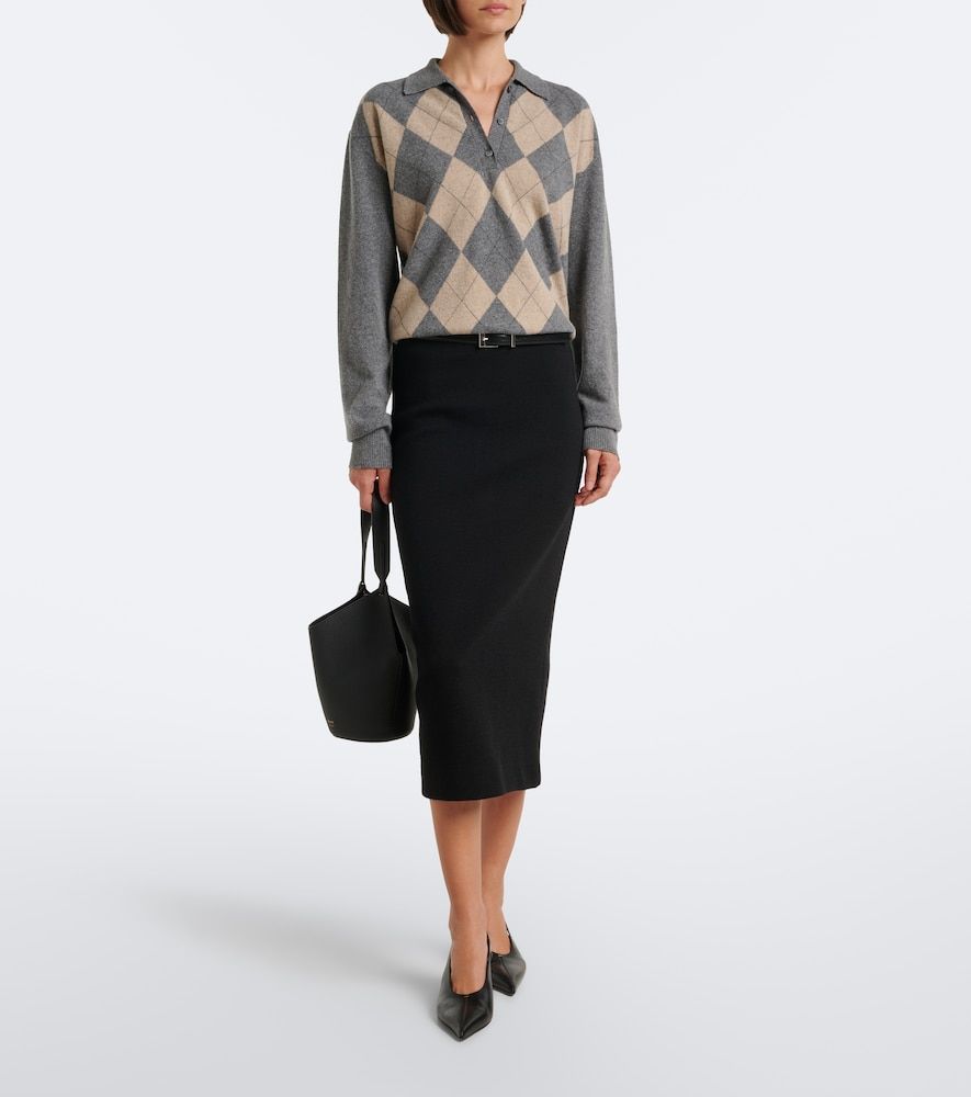 Wool-blend jersey pencil skirt - Max Mara - Modalova