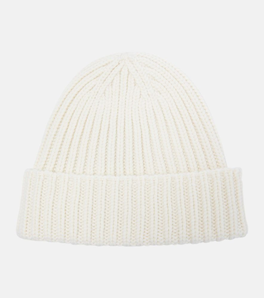 Wool and cashmere leather-trimmed beanie - Gucci - Modalova