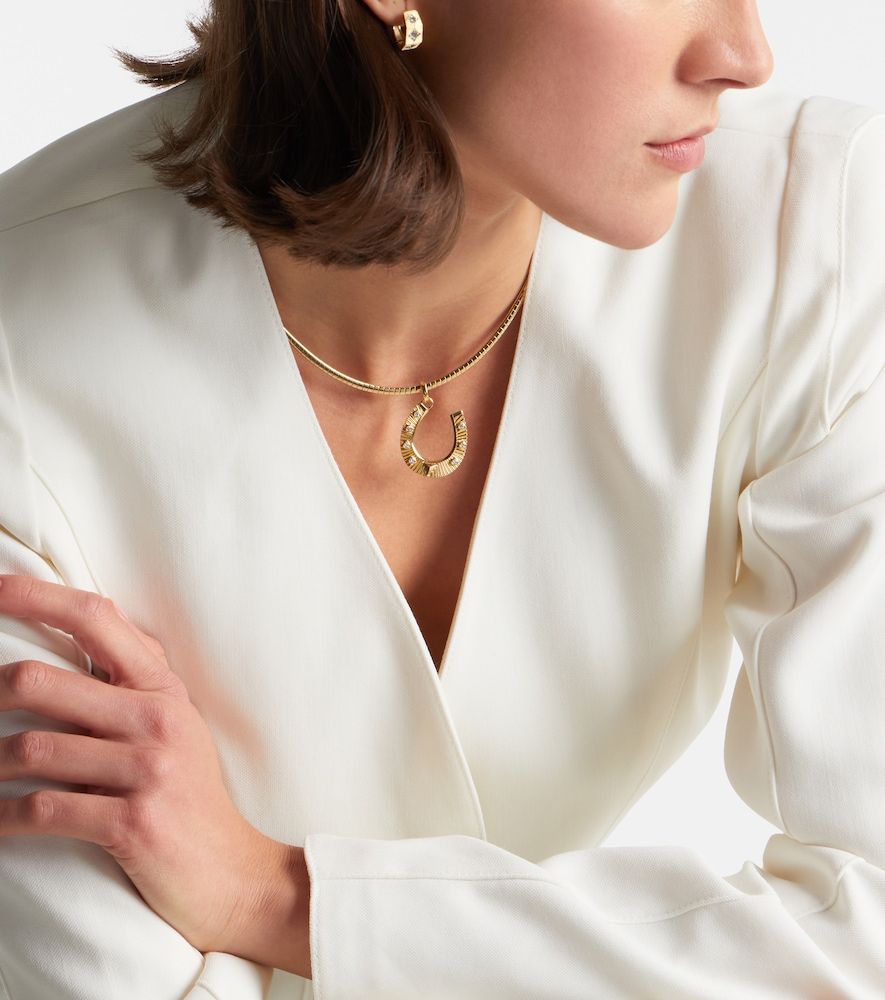 Colgante de oro de 18 ct con diamantes - FoundRae - Modalova