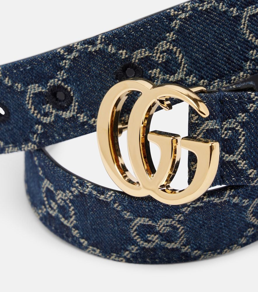 Gucci Gürtel GG Marmont aus Denim - Gucci - Modalova