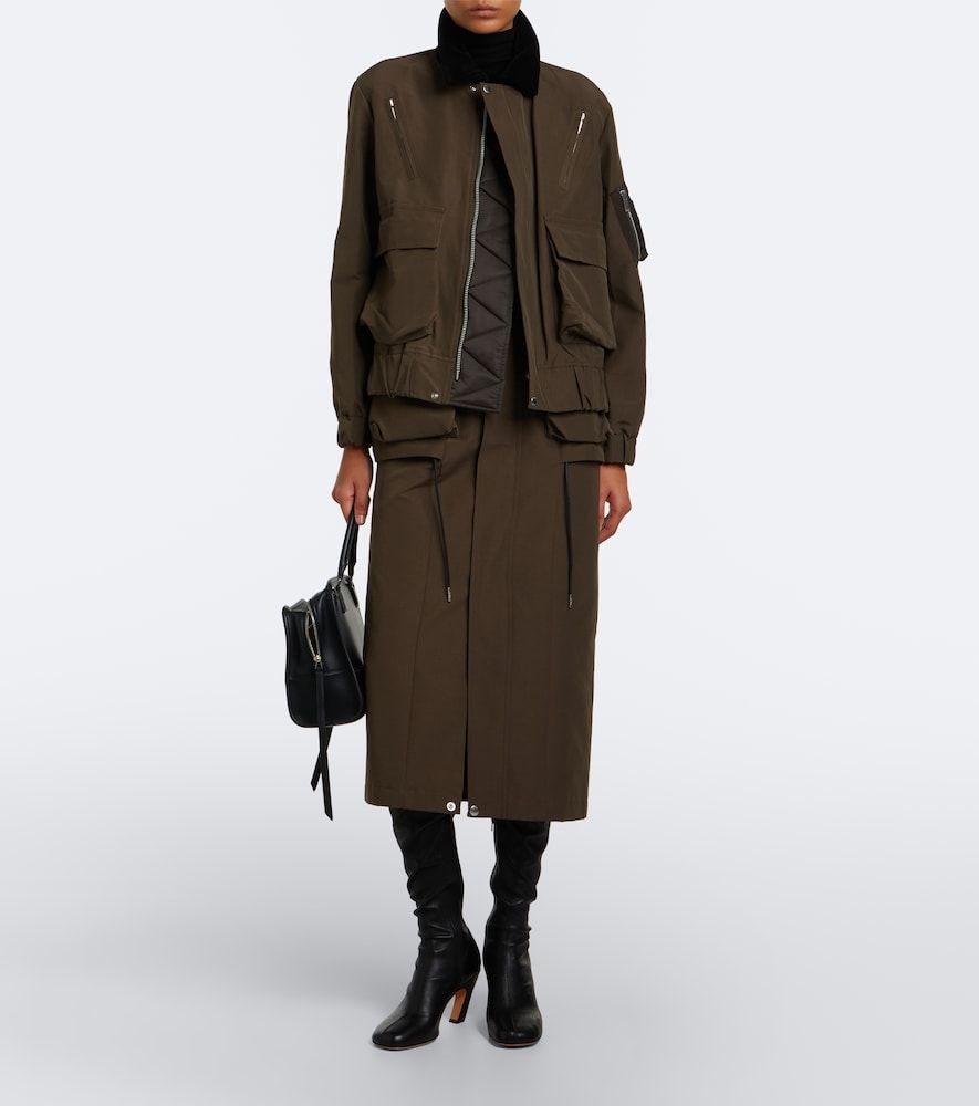 Falda cargo en mezcla de algodón - Sacai - Modalova