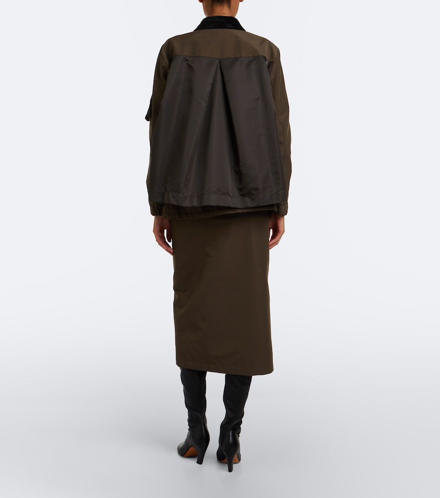 Falda cargo en mezcla de algodón - Sacai - Modalova