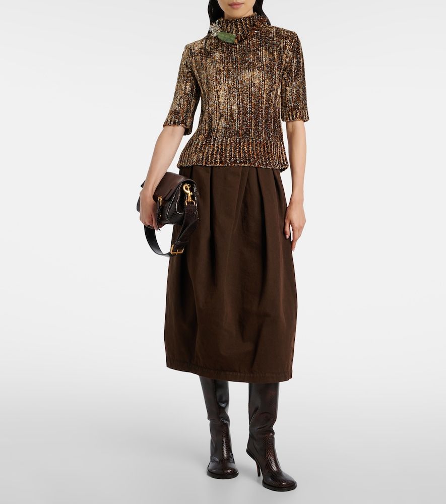 Dries Van Noten Gonna midi di jeans - Dries Van Noten - Modalova