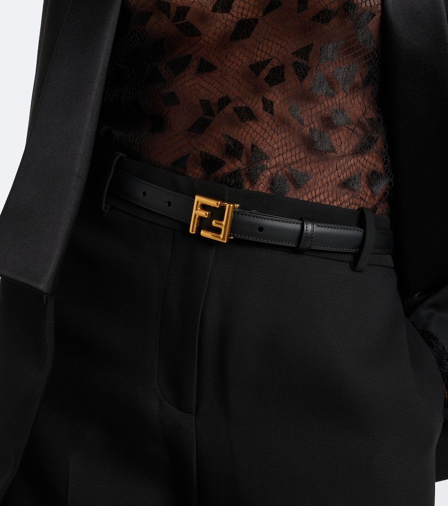 Fendi Cintura FF in pelle - Fendi - Modalova