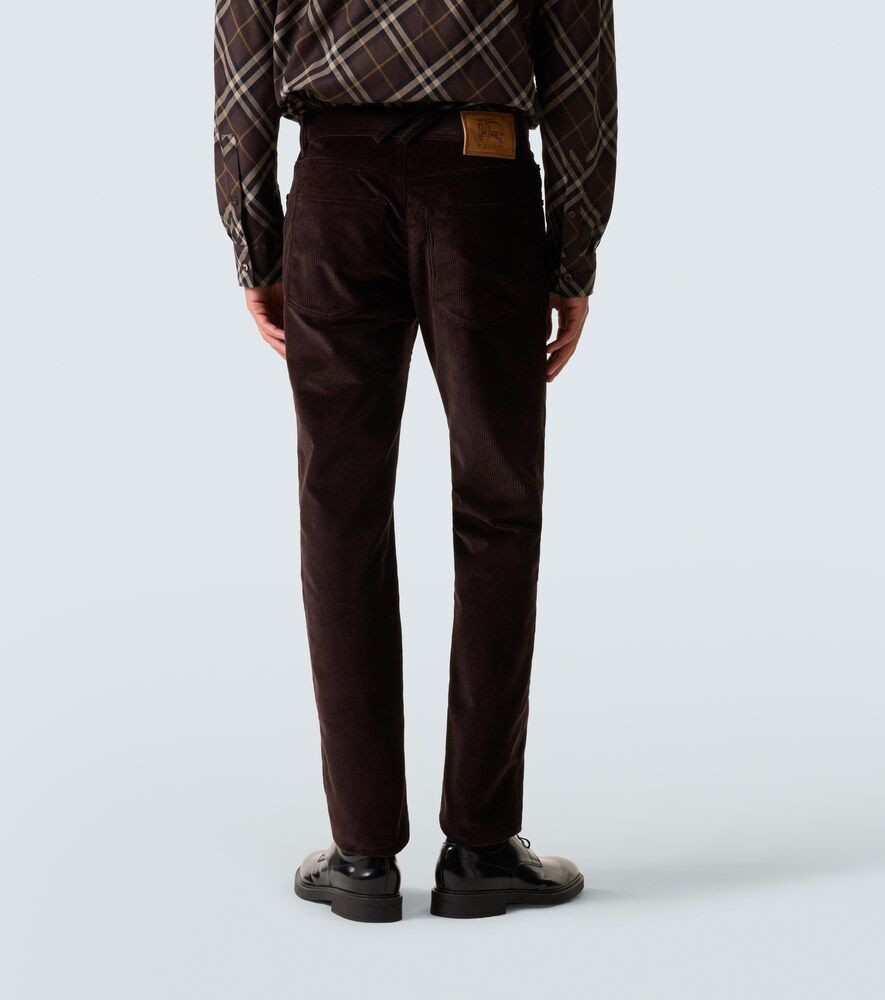 Pantalones slim de pana de algodón - Burberry - Modalova