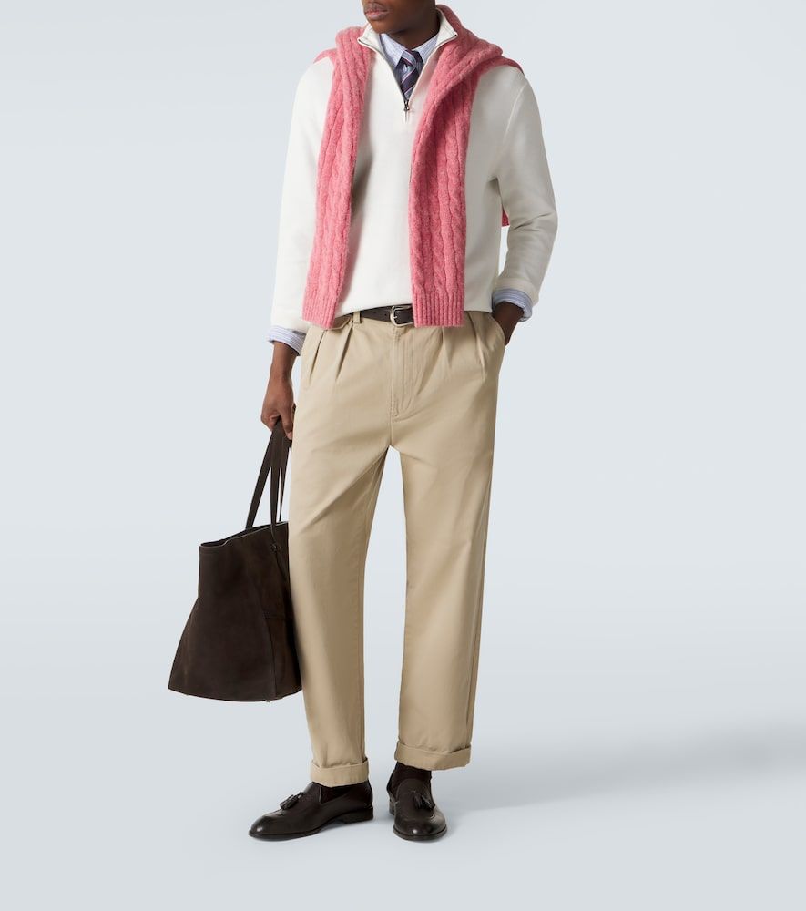 Logo cotton half-zip sweater - Polo Ralph Lauren - Modalova