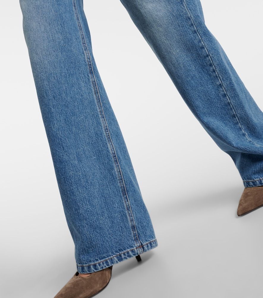 Jeans a gamba larga e vita media - Brunello Cucinelli - Modalova