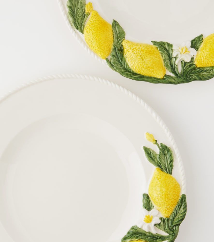 Set di 4 piatti piani Lemon - Les-Ottomans - Modalova