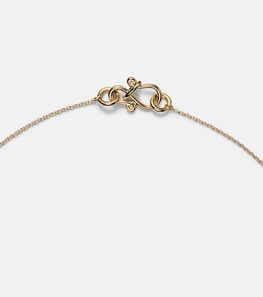 Collar Initial de oro de 18 ct con diamantes - Sophie Bille Brahe - Modalova