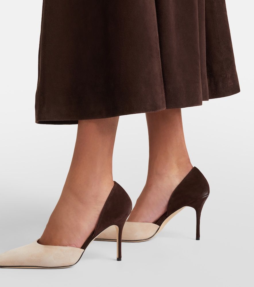 Pumps Taylerbinu 90 aus Veloursleder - Manolo Blahnik - Modalova