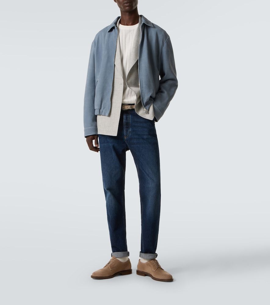Jeans slim a vita media - Brunello Cucinelli - Modalova