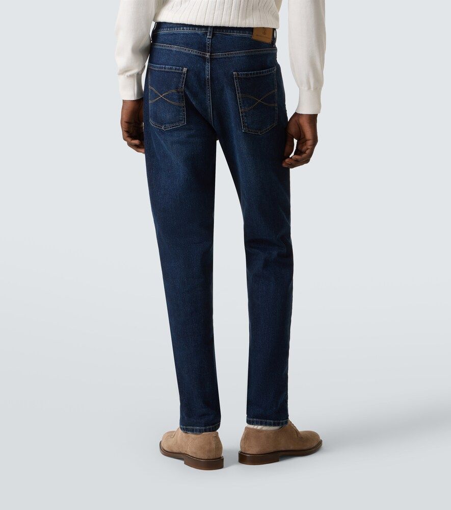 Jeans slim a vita media - Brunello Cucinelli - Modalova