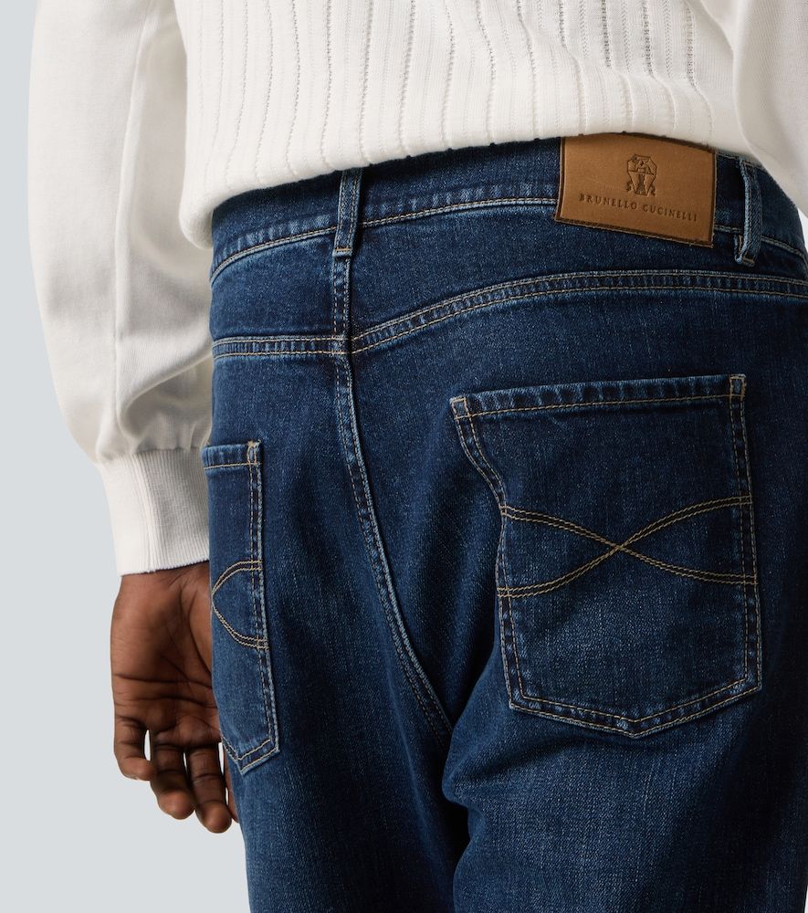 Jeans slim a vita media - Brunello Cucinelli - Modalova