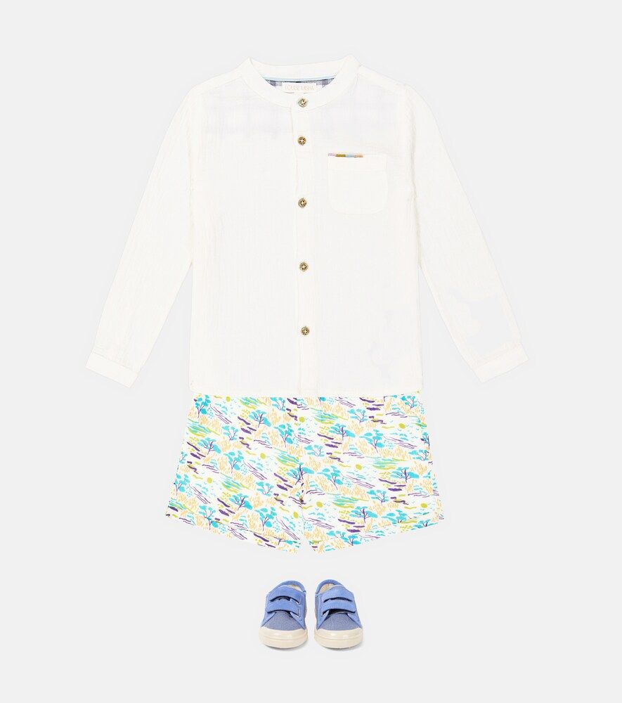 Shorts Aliki de algodón estampados - Louise Misha - Modalova
