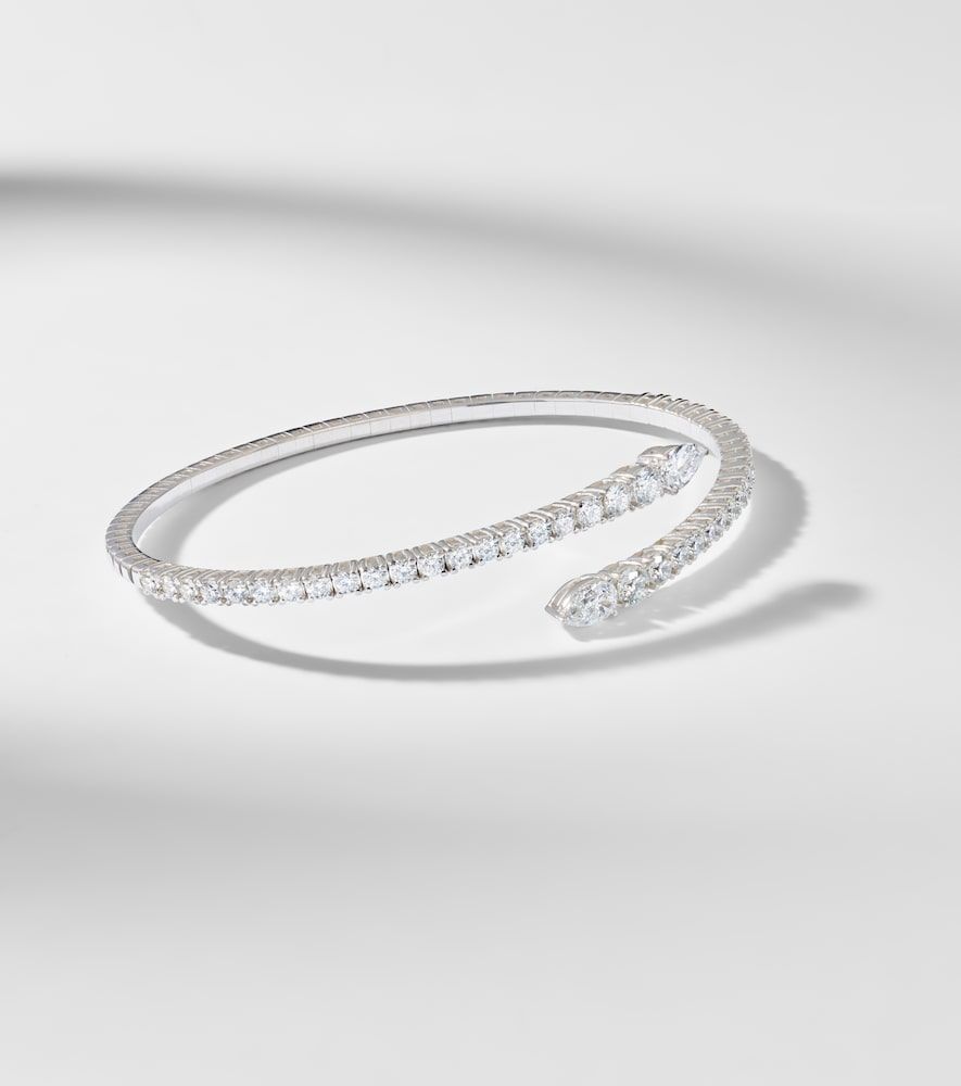 Pulsera Twist de oro blanco de 18 ct con diamantes - Bucherer Fine Jewellery - Modalova