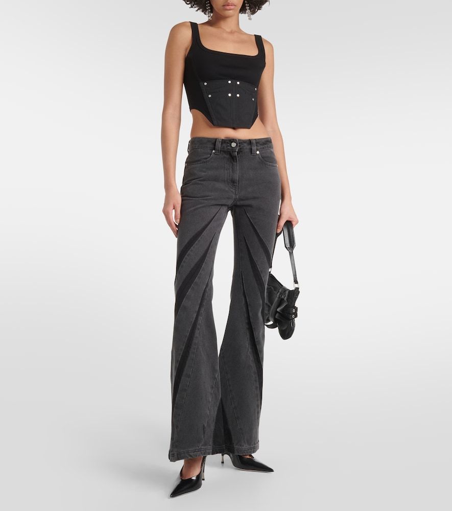 Darted mid-rise flared jeans - Dion Lee - Modalova