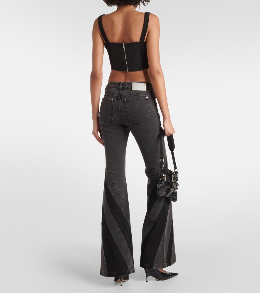 Darted mid-rise flared jeans - Dion Lee - Modalova