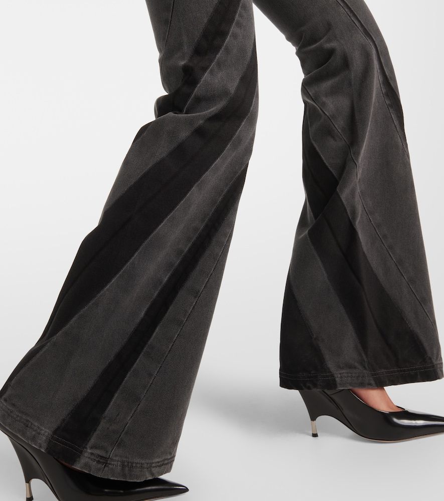 Darted mid-rise flared jeans - Dion Lee - Modalova